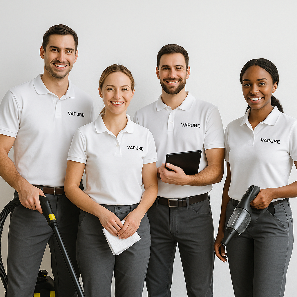 VAPURE professional team for steam cleaning in PEI & New Brunswick